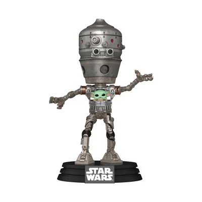 Star Wars IG-12 w/ Grogu Deluxe Vinyl Pop! Action Statue/Figure Toy - image 1 of 3
