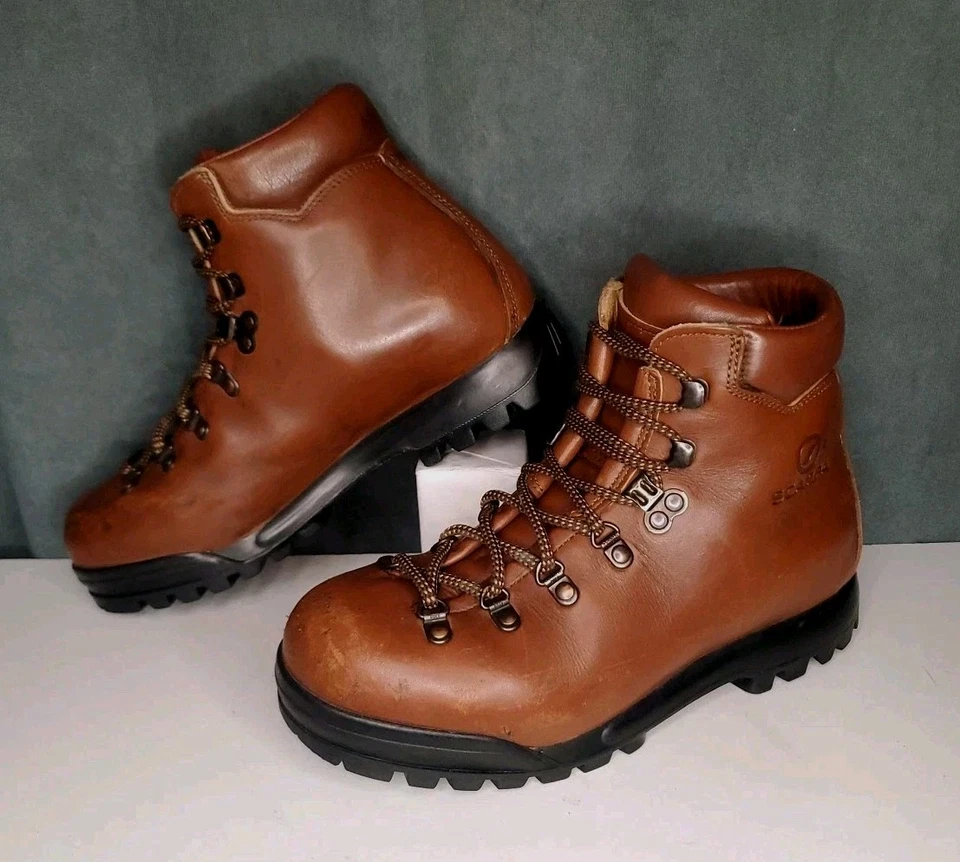 Scarpa Hecho en Italia Montañismo Senderismo Botas EU 38 Cuero Marrón Mujer 7 Foto 1 de 4
