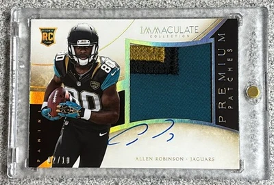 Allen Robinson 2014 Panini Immaculate Gold Rookie Patch Auto /10  - Image 1 of 2