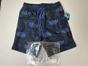 PUMA Men's Swim Trunks Graphic Print, Mesh Lined, 8" Multicolor Sz Small New - Picture 1 of 10
