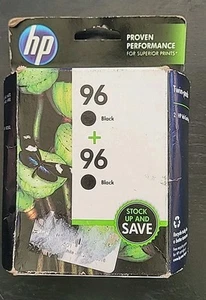 HP 96 Czarne wkłady atramentowe Twin Pack – oryginalne OEM nowe zapieczętowane - Zdjęcie 1 z 6