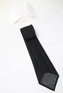 Corbata Jean Pierre Milano Para Hombre Talla Única Clásica Texturizada Negra - Imagen 1 de 8