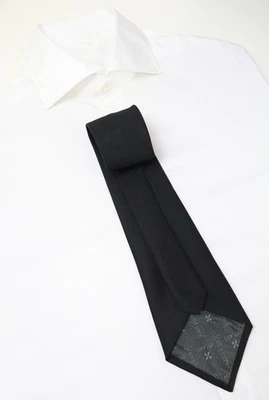 Corbata Jean Pierre Milano Para Hombre Talla Única Clásica Texturizada Negra - Imagen 1 de 4