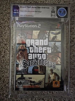 WATA 9.8 A++ GTA Grand Theft Auto San Andreas | Sealed Graded | Playstation 2 - Image 1 of 2