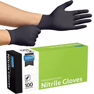 Inspire Black Nitril Einweghandschuhe | 4,5 NitrilBlack Handschuhe Large, 100 CT - Bild 1 von 6
