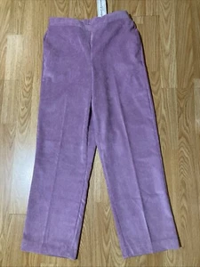 Alfred Dunner Himbeere Cordhose klassische Passform Größe 6 Petite neu mit Etikett - Bild 1 von 5