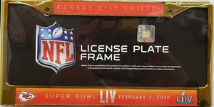 Kansas City Chiefs Metal License Plate Frame (Super Bowl 54 - Pack of 2 Frames) - Picture 1 of 1