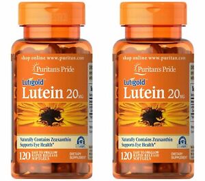 Pride Lutein Softgels 120 Zeaxanthin 20 Mg Puritan's (2 PACK) Eye Health 