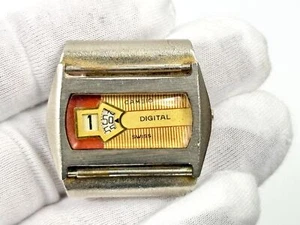Vintage Cambio Digital Jump Hour Mechanical Watch Swiss Made 1970s Restoration - Picture 1 of 16