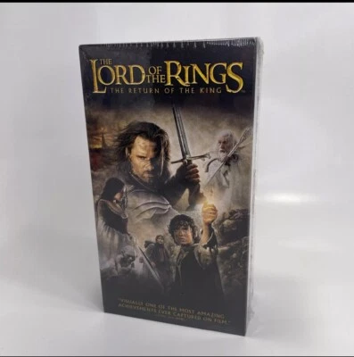 Lord Of The Rings, The Return Of The King (DOUBLE VHS, 2004) Brand New Sealed - Image 1 of 4