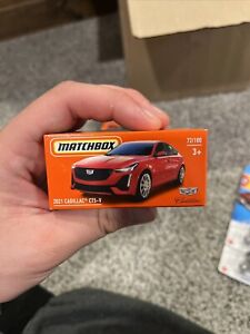 2022 Matchbox Power Grabs #72 2021 Cadillac® CT5-V  RED 