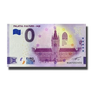 Billete de 0 euros de recuerdo de aniversario Palatul Culturii IASI Rumania ROAF 2022-1 - Imagen 1 de 3