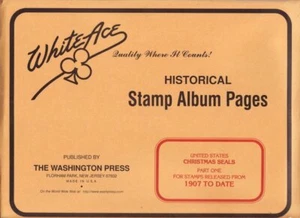 Álbum de estampillas de sello de Navidad nacional White Ace de Estados Unidos 1907-2022 - Imagen 1 de 2