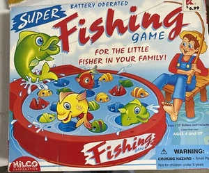 Rare/Vintage 1979 Battery Operated "Super Fishing Game" TESTED & Working - Picture 1 of 3