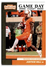 2019 Panini Contenders Draft Picks Collegiate Game Day Ticket#12 Justice Hill