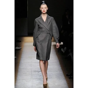 Abrigo de lana gris Yves Saint Laurent de Tom Ford otoño invierno 2009 talla 38 M - Imagen 1 de 9
