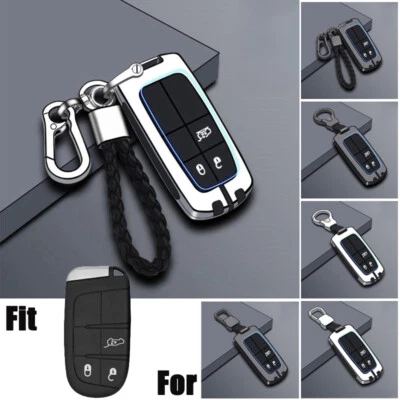 Zinc Alloy Silicone Car Key Case Cover For Jeep For Dodge Durango For Chrysler — 第 1/4 张图片