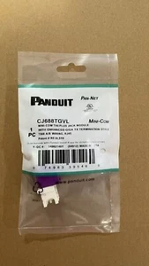 Panduit CAT6 Gigabit PurpleNetwork Jack Module CJ688TGVL boîte de 50 livraison gratuite - Photo 1/8