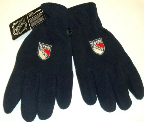 NHL New York Rangers Men's Fleece Gloves by Reebok - Size M - New Cover