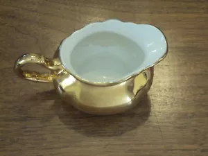 Price Kensington Creamer 22K Gold Made England ~EUC - Picture 1 of 2