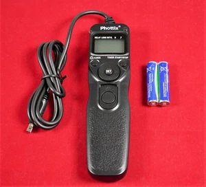 Remote Switch Fernauslöser mit LCD & Timer für Nikon (wie TN-2) 85 cm   TR-90 - Bild 1 von 3