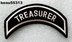 ⭐HARLEY OWNERS GROUP HOG "TREASURER OFFICER" CHAPTER OFFICERS JACKET VEST PATCH - Picture 1 of 1