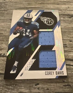 2017 Panini Unparalleled - Rookie Stitches Dual Patch Wins Chimes Corey Davis - Picture 1 of 1