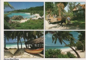 Seychelles French Islands Beaches Lagoons Palms Continental Postcard - Picture 1 of 2
