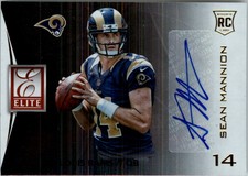 2015 Donruss Elite Inserts Rookie Signatures Rams Card #ERSSM Sean Mannion Auto