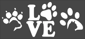 Plantilla de 1-5x11 pulgadas, (NA-76) Love Pets (6 mil) - Imagen 1 de 2