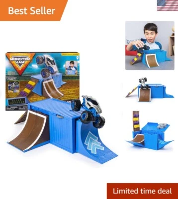 Portable Ship It & Flip It Playset with 1:64 Scale Alien Invasion Truck - Image 1 of 4