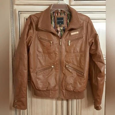 Chaqueta Bomber COOGI Cuero Mediana Vintage Y2K Foto 1 de 4