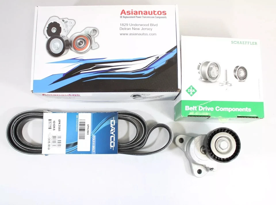 Asianautos Drive Belt and Tensioner  Kit Fit Mitsubishi Lancer 2008-2012 - Image 1 of 1