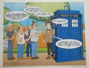 SDCC 2019 KING OF THE HILL Doctor Who LITHO Signed JOEL ADAMS - Picture 1 of 2