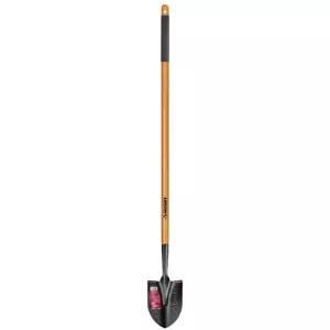 Digging Shovel Hardwood Handle 47 in. - Floral Steel Tempered Blade Garden Tool - Picture 1 of 6