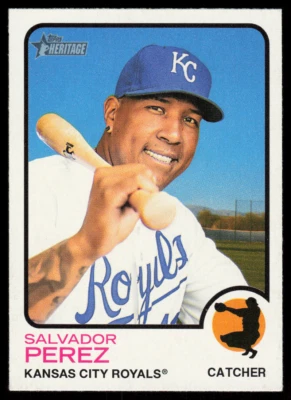 2022 Topps Heritage 267 Salvador Perez Kansas City Royals - Image 1 of 2