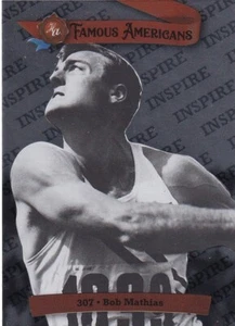 2021 FAMOUS AMERICANS INSPIRE FOIL PARALLEL - BOB MATHIAS /150 #307 - Bild 1 von 1