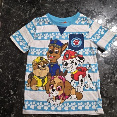 Nickelodeon Paw Patrol Boy Size 4T Short Sleeve All Over Print Shirt - Image 1 of 4