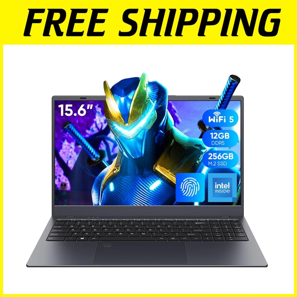 Intel N95 Laptop, FHD Display, 12GB RAM, 256GB SSD - Image 1 of 4