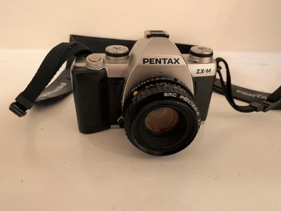 Pentax ZX-M 35mm Film Camera, SMC Pentax-A 1:2 50mm Lens With Strap 3759114 - Image 1 of 4