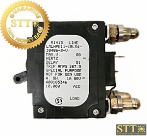 LMLHPK11-1RLS4-30406-2-V AIRPAX 150A 2-POLE CIRCUIT BREAKER BULLET BLACK - Picture 1 of 4