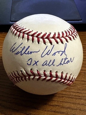 WILBUR WOOD 2 FIRMADO AUTOGRAFIADO OML ¡BÉISBOL!  Medias Blancas, Medias Rojas!  3x ALL STAR Foto 1 de 2