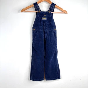 VTG 90s OshKosh Corduroy Overalls 3T Vestbak Made in USA Paper Tag Retro Classic - Picture 1 of 9