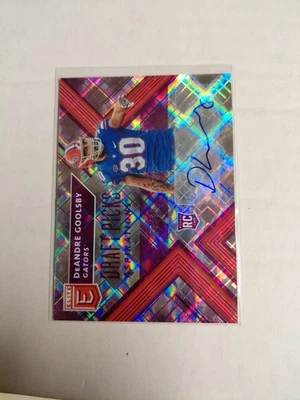 2018 Elite Draft Picks Aspirations Purple /99 DeAndre Goolsby Rookie Auto RC - Image 1 of 3