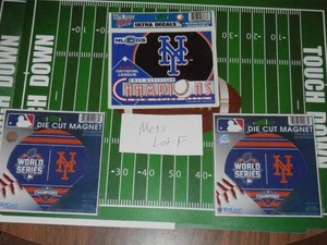 New York Mets magnets & window cling lot F NEW VTG you get 2 magnets & 1 cling - Picture 1 of 6
