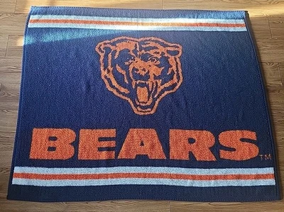 Manta reversible vintage de los Chicago Bears 57x48 NFL fútbol americano Biederlack años 90 Foto 1 de 4