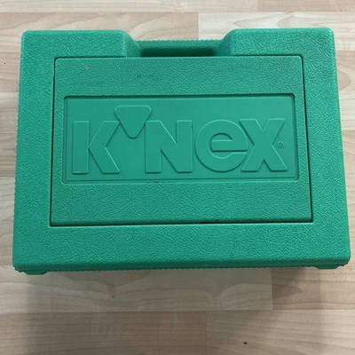Vintage K'NEX GREEN Box Hard Carrying Carry Case Organizer 1997 K'NEX MIX Pieces - Image 1 of 4