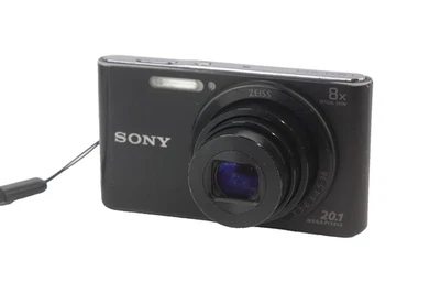 Sony Cyber-shot DSC-W830 20,1 MP Digitalkamera - Schwarz +64 GB  "TOP" - Bild 1 von 4