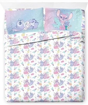  Disney Lilo and Stitch Full Size Sheet Set - Super Soft Kids 4 Piece - Image 1 of 4