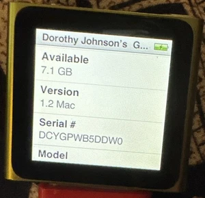 This NEEDS A NEW Battery Ipod shuffle 6th Gen Green (8 GB) A1366 Very Good Used - Picture 1 of 4